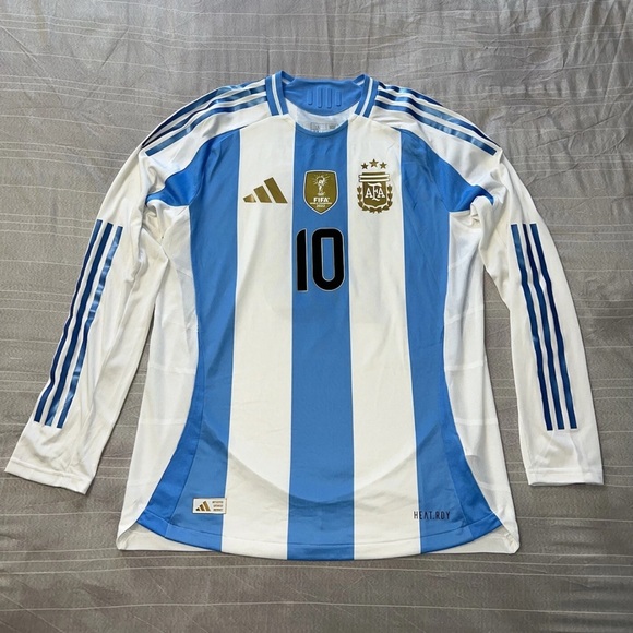 Argentina 24/25 Home Adidas HeatRdy LongSleeve Messi Authentic Jersey SzL IP8383